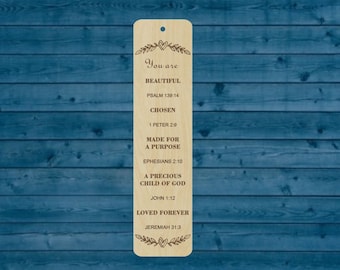 Women's Ladies Retreat | Christian | Bible Verse | Wood | Scripture | Bible | Bookmark |  Unfinished | Wood Cutouts Shapes | Bulk | Gifts