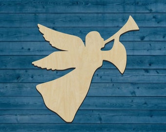 Nativity | Angel Shape | Multiple Sizes | Laser Cut | Unfinished | Wood Cutouts Shapes