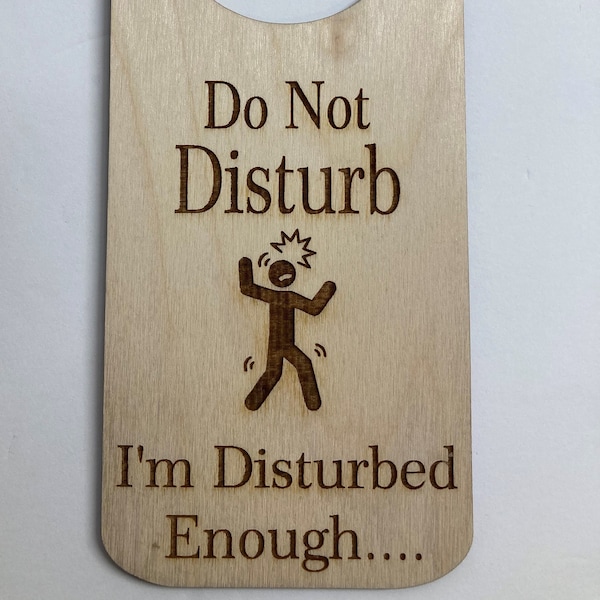Door Hanger | Do not Disturb | Disturbed