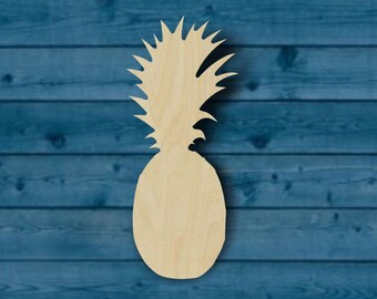 Pineapple Shape | Multiple Sizes | Laser Cut | Unfinished | Wood Cutouts Shapes