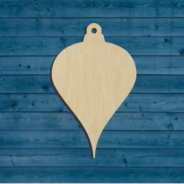 Blank Ornament Shape | Multiple Sizes | Laser Cut | Unfinished | Wood Cutouts Shapes