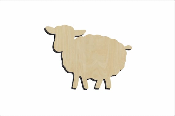 30 Pack 4 Inch Wood Lamb Sheep Cutouts – Unfinished Wooden Ornaments For DIY Crafts, Farm Theme Decor - View #6