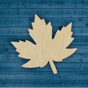 Maple Leaf Wood Cutout | DIY Craft Supplies | Fall Shape