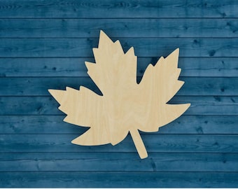 Maple Leaf Wood Cutout | DIY Craft Supplies | Fall Shape