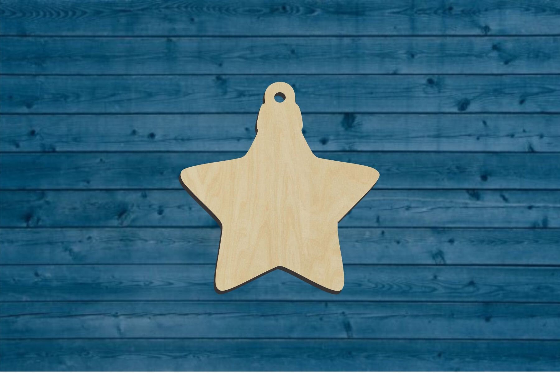 Christmas | Star Ornament Shape | Multiple Sizes | Laser Cut | Unfinished | Wood Cutouts Shapes