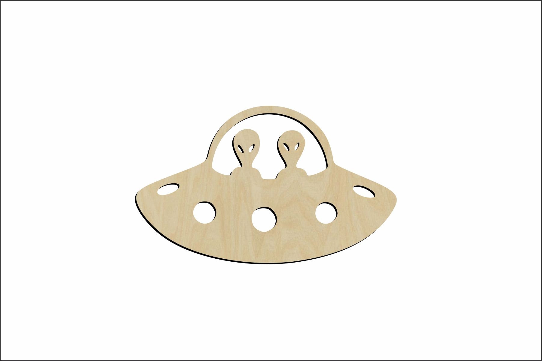Alien Space Ship Shape | Outer Space | Planets | Multiple Sizes | Laser ...