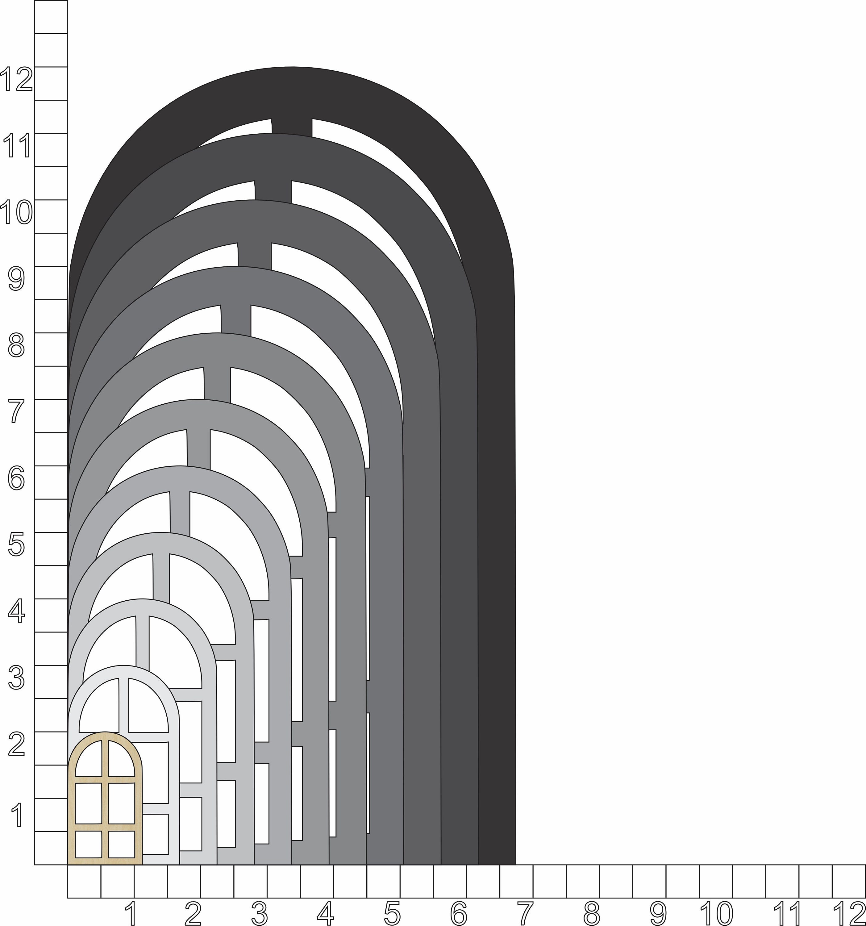 Rectangular Window Cutouts Window Shape | Multiple Sizes | Laser Cut | Unfinished | Wood Cutouts ...