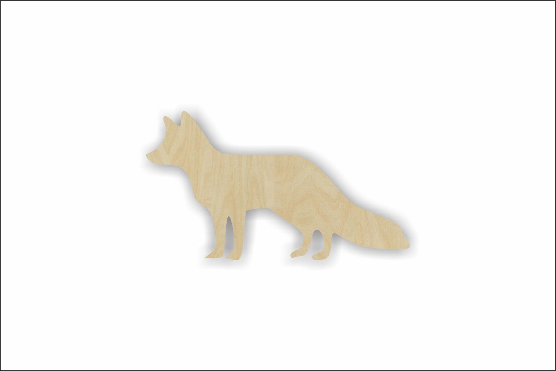 Fox Design Using 2x6 Fox Shape | Multiple Sizes | Laser Cut | Unfinished | Wood Cutouts ...