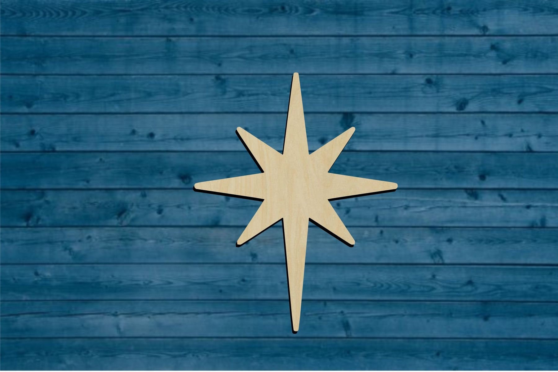 Nativity Bethlehem 8 Point Star Christmas Shape Multiple Etsy