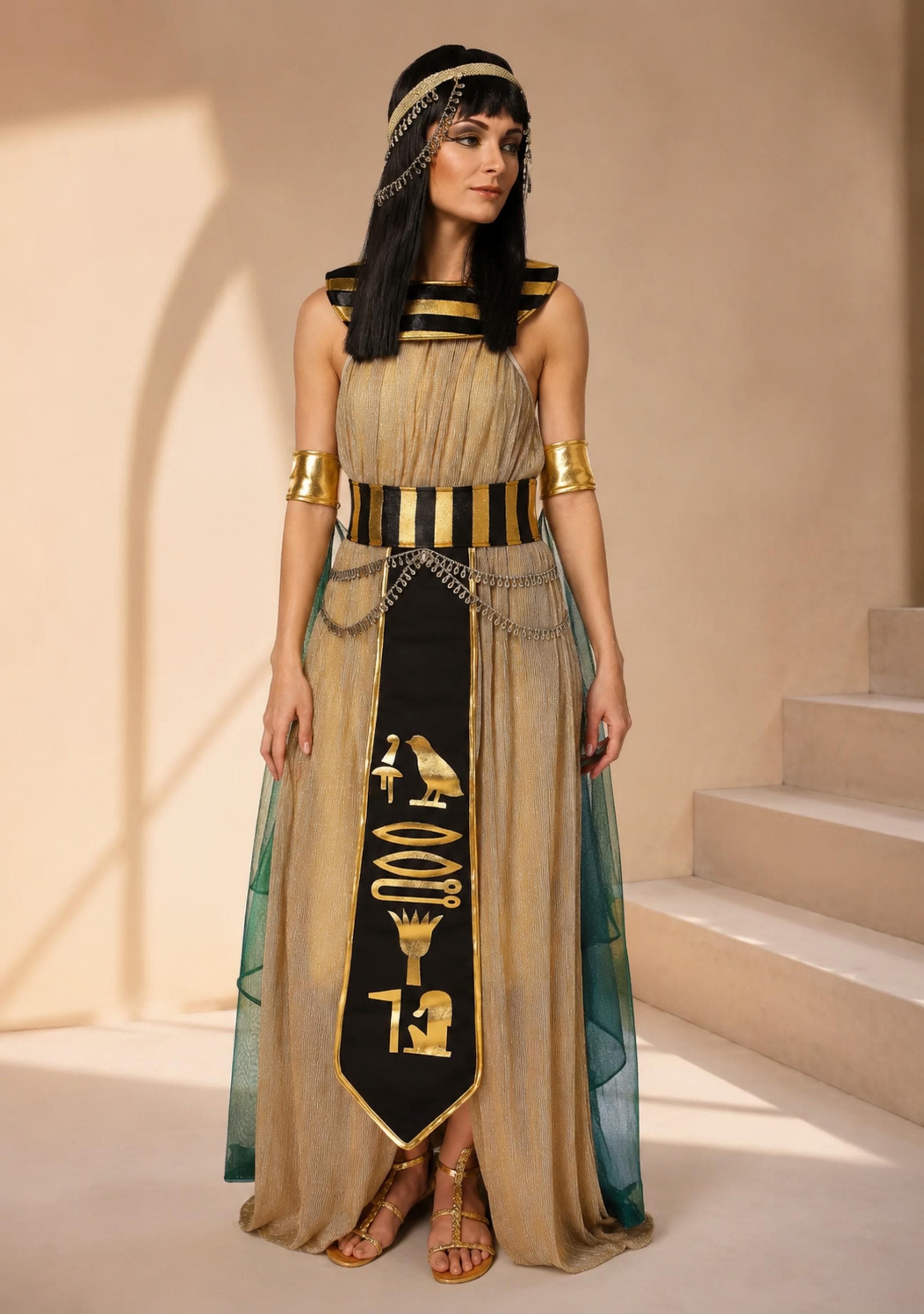 formal egyptian dresses royal ancient egyptian clothing female