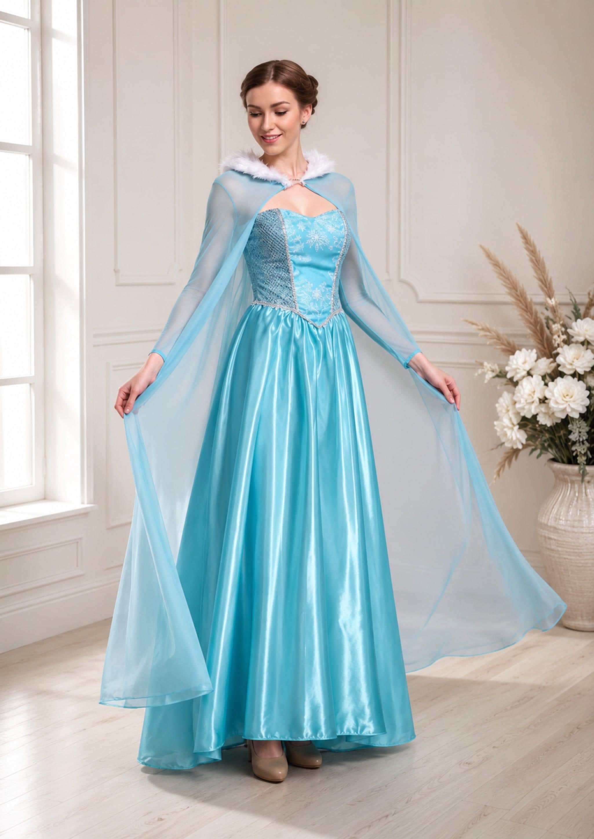 elsa frozen formal dress Elegant elsa inspired dress for adults