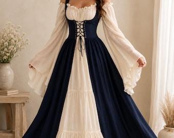 princess medieval corset dress Renaissance Vintage Steam Punk Strap Dress, Medieval Fancy Vampire Dress, Aesthetic Womens Cosplay Costume Vestido medieval size:FR 48 50off Buy Red Long Sleeve with a richly woven
