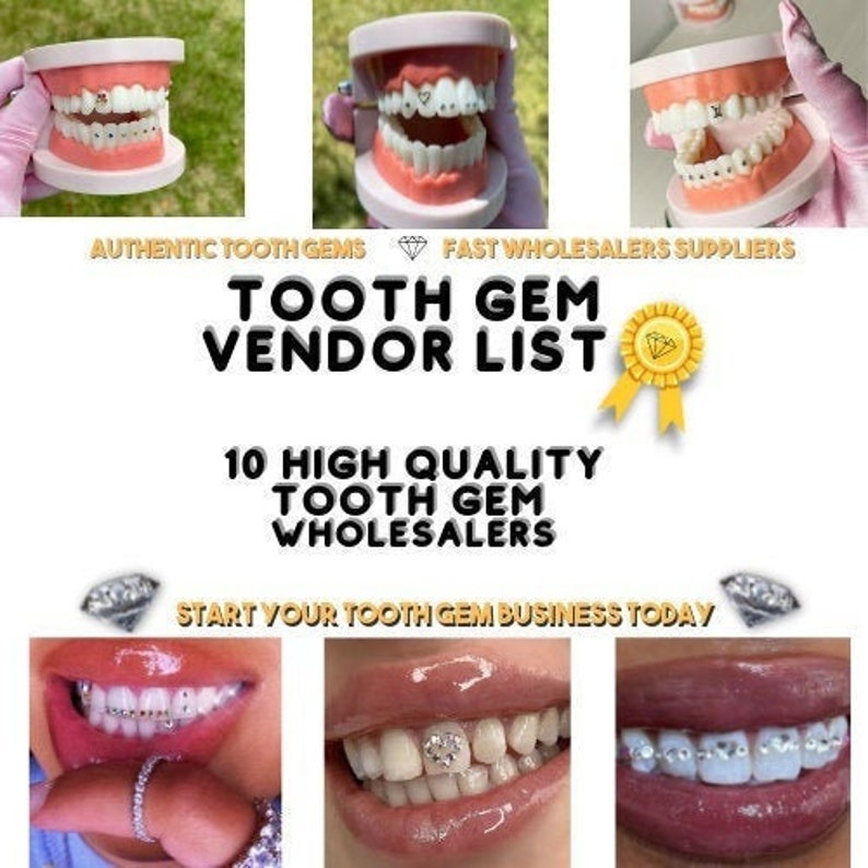Tooth Gem Vendor List Tooth Gem Business Tooth Gem Etsy