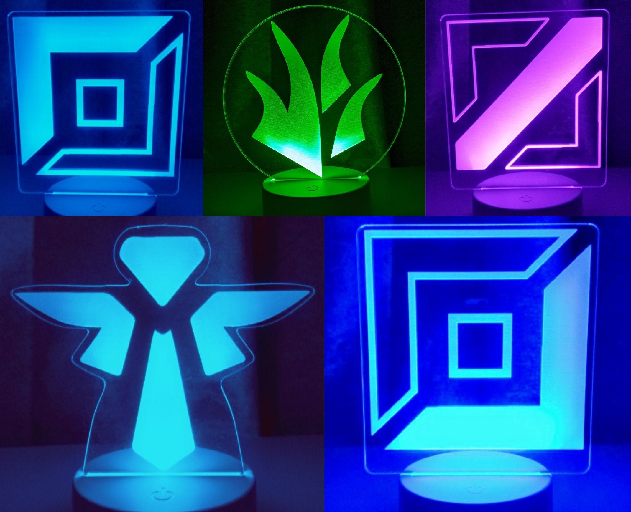 League of Legends Carriles RGB LÁMPARA LED / Luz nocturna Etsy