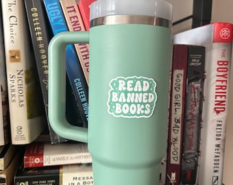 Pegatina para leer libros prohibidos