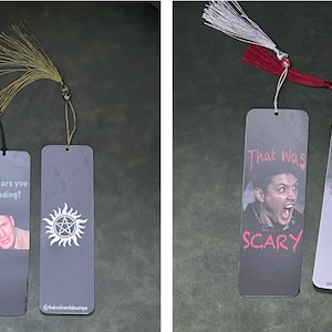 Supernatural Dean Winchester Bookmark with Tassel