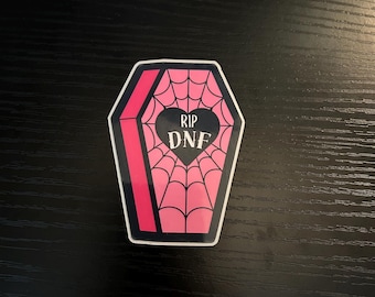 Dnf Sticker In Memory of All the Books I Did Not Finish DNF Tombstone Sticker ...