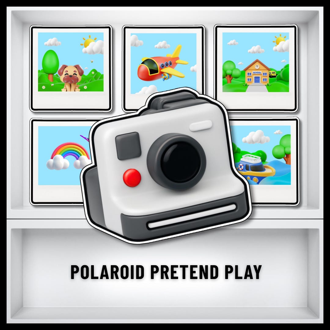 Dramatic Play Instant Camera Set – Printable Pretend Play Polaroid ...