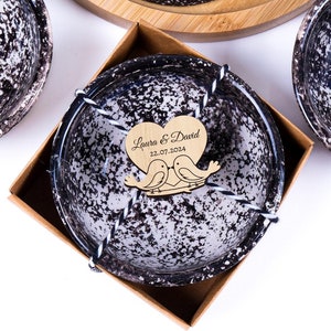 Hochzeitsschalen-Fliesen für Gäste in großen Mengen, personalisierte Hochzeitsgeschenkbevorzugungen, Hochzeit Candy Box Bevorzugungen, türkische Cini-Fliese, Boho Favor