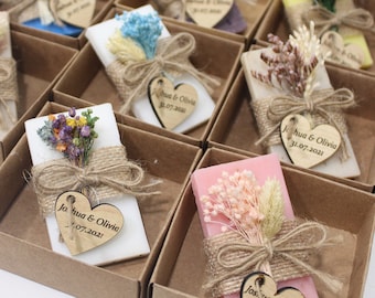 Personalized Wedding Favors for Guests in Bulk | Bridal Shower Scented Soap Favors | Personalized Soap favors, Rustic Soap, Baby Shower Soap