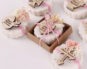 Handmade Baptism Scented Soap Favors,  First Communion Soap Favors, Baby Shower Soaps for Guests in Bulk, Funeral Soaps, Christening Soaps