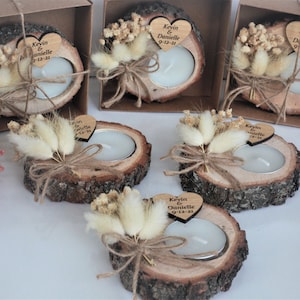 Bomboniere per gli ospiti in grandi quantità / Bomboniere in grandi quantità per matrimoni / Bomboniere rustiche per matrimoni / Bomboniere uniche / Portacandele / Bomboniere di ringraziamento