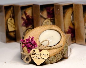 Bomboniere per matrimoni all'ingrosso per gli invitati / Bomboniere per matrimoni in grandi quantità / Bomboniere rustiche per matrimoni / Bomboniere uniche / Portacandele / Bomboniere di ringraziamento
