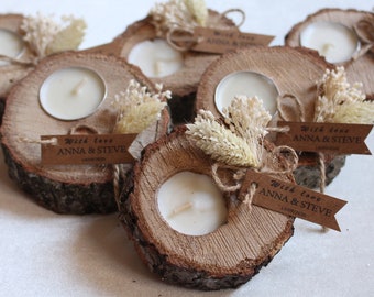 Bomboniere per matrimoni all'ingrosso per gli invitati / Bomboniere per matrimoni in grandi quantità / Bomboniere rustiche per matrimoni / Bomboniere uniche / Portacandele / Bomboniere di ringraziamento