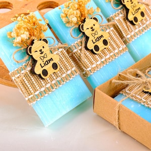 Handmade Baby Shower Scented Soap Favors, Personalized Soaps, Rustic Baptism Soap Favors, Vegan Soap Favors, Unique Soap Favors, Soap Gifts