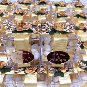 Wedding Favors For Guests in Bulk | Jordan Almonds Candy Boxes | Party Favor Boxes | Baby Shower Favor Boxes | Bridal Shower Favor Boxes