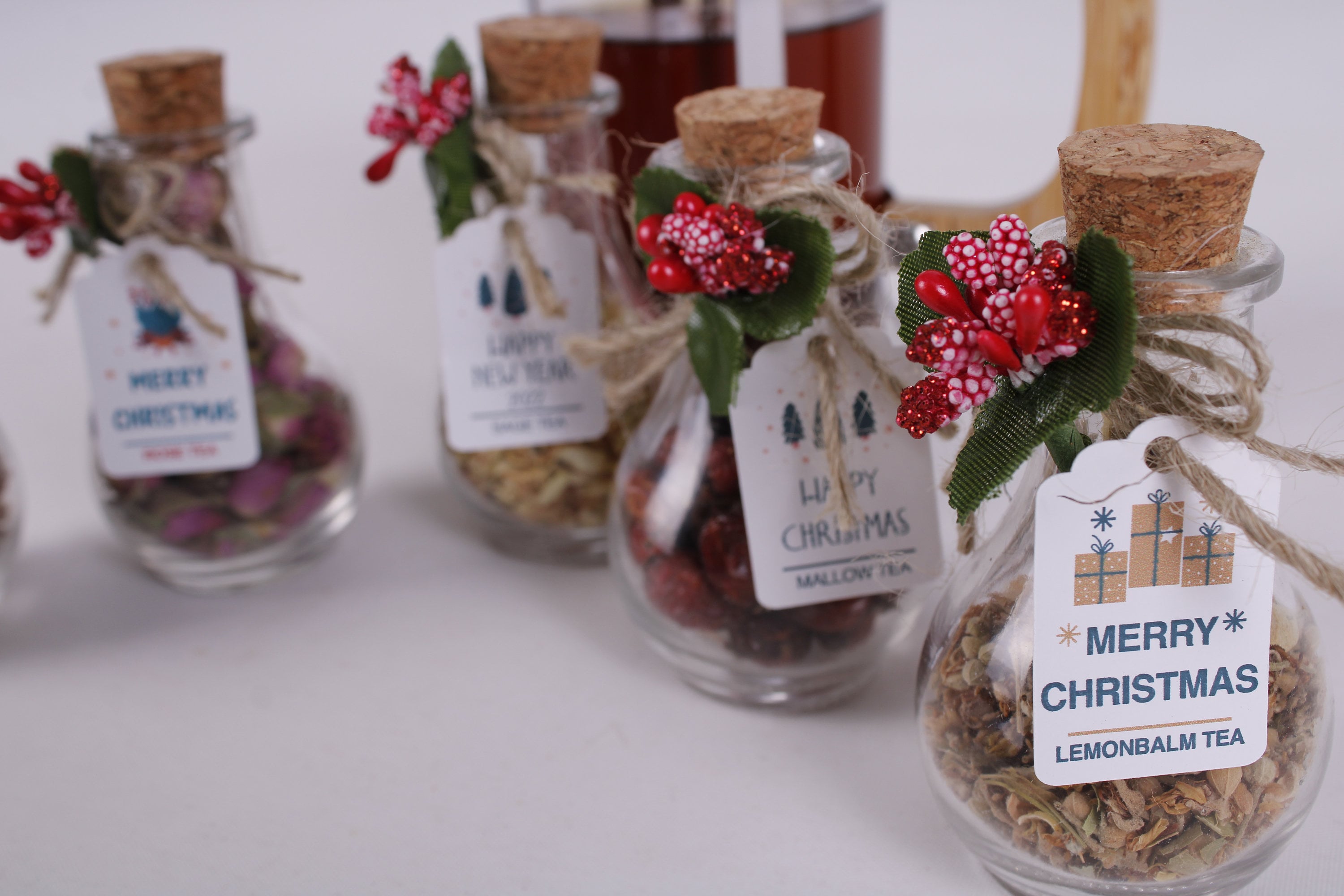 Christmas Tea Favors for Guests Personalized Bulk Gifts | Etsy UK