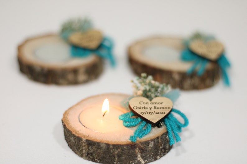 Wedding Party Favors for Guests in bulk Wedding Bulk Favors Rustic Wedding Favors Candle Favors Tealight Holders Thank You Favors image 10