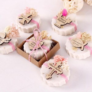 Handmade Baptism Scented Soap Favors,  First Communion Soap Favors, Baby Shower Soaps for Guests in Bulk, Funeral Soaps, Christening Soaps