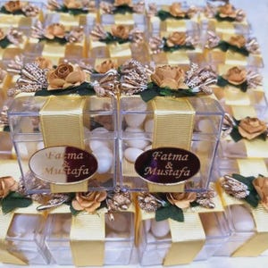 Wedding Favors For Guests in Bulk | Jordan Almonds Candy Boxes | Party Favor Boxes | Baby Shower Favor Boxes | Bridal Shower Favor Boxes