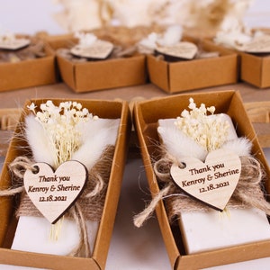 Bomboniere di sapone fatte a mano per gli ospiti, bomboniere di sapone per la festa della sposa, bomboniere di sapone personalizzate, bomboniere di sapone per il baby shower, bomboniere di nozze uniche