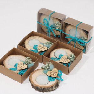 Wedding Party Favors for Guests in bulk Wedding Bulk Favors Rustic Wedding Favors Candle Favors Tealight Holders Thank You Favors image 9