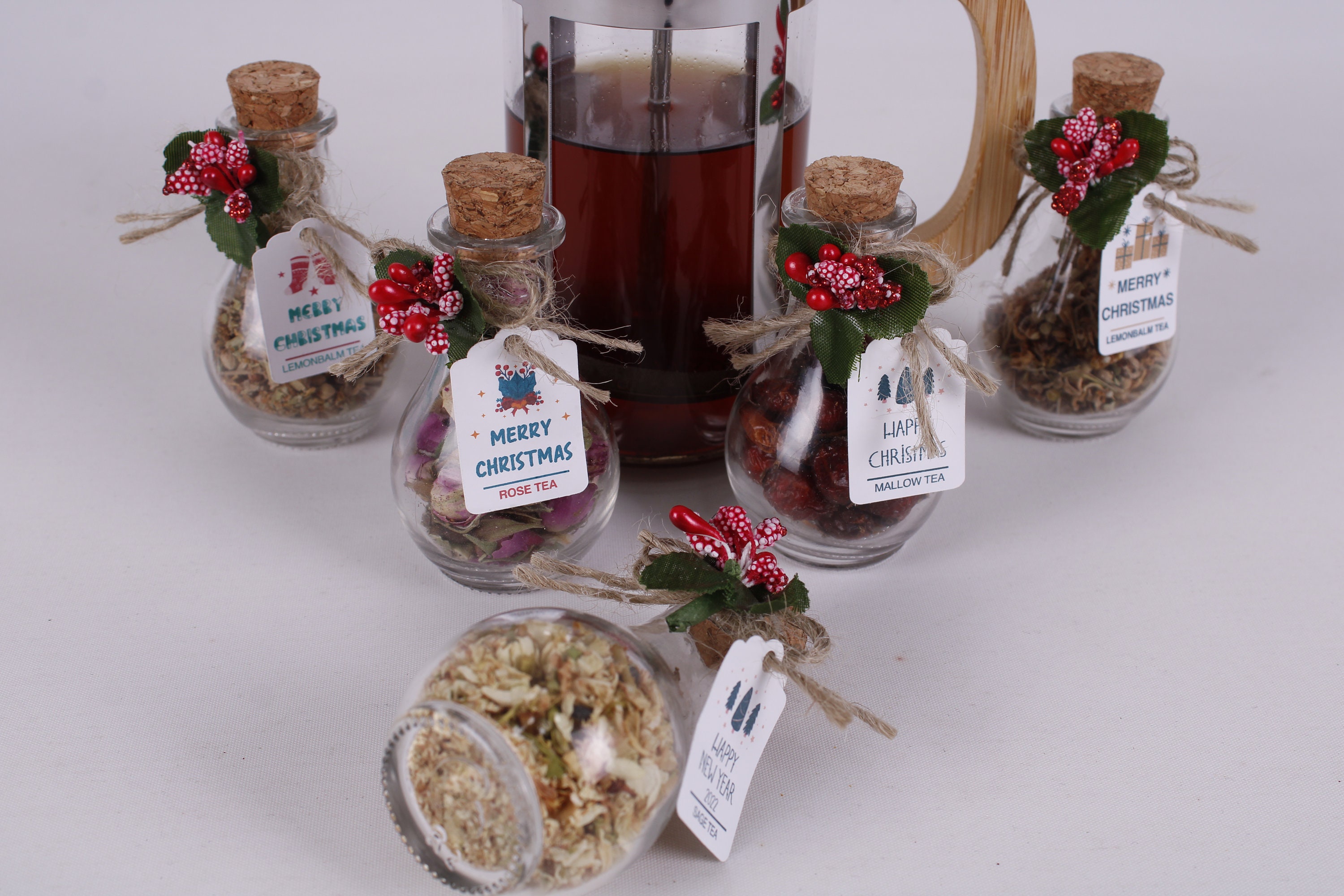 Christmas Tea Favors for Guests Personalized Bulk Gifts | Etsy UK