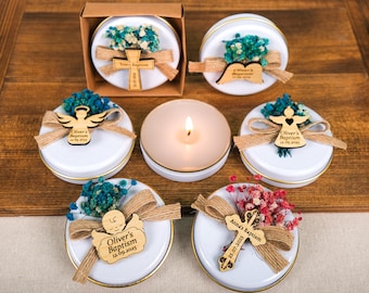 Velas personalizadas para bautizo, regalos de vela, vela perfumada, vela de bautizo, vela personalizada, baby shower, primera comunión, regalo de bautizo