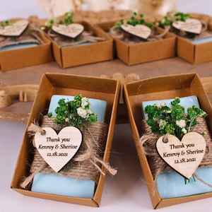 Handgemachte Seife Hochzeit Gefälligkeiten für Gäste, Brautparty Seifen Bevorzugungen, personalisierte Seifen Bevorzugungen, Babyparty Seifenbevorzugung, einzigartige Hochzeitsbevorzugungen