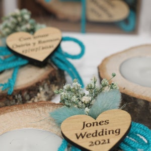 Wedding Party Favors for Guests in bulk Wedding Bulk Favors Rustic Wedding Favors Candle Favors Tealight Holders Thank You Favors image 7