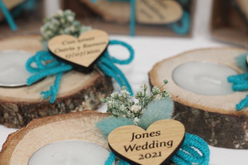 Wedding Party Favors for Guests in bulk Wedding Bulk Favors Rustic Wedding Favors Candle Favors Tealight Holders Thank You Favors image 7