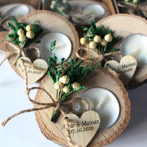 Wedding Party Favors for Guests in bulk Wedding Bulk Favors Rustic Wedding Favors Candle Favors Tealight Holders Thank You Favors image 10