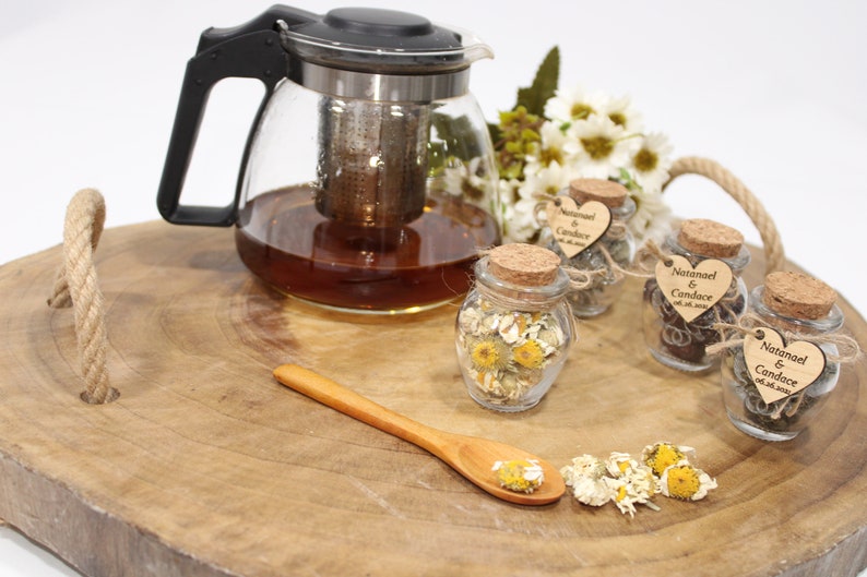 Wedding Tea favors for guests Personalized Bulk gifts Rustic Etsy