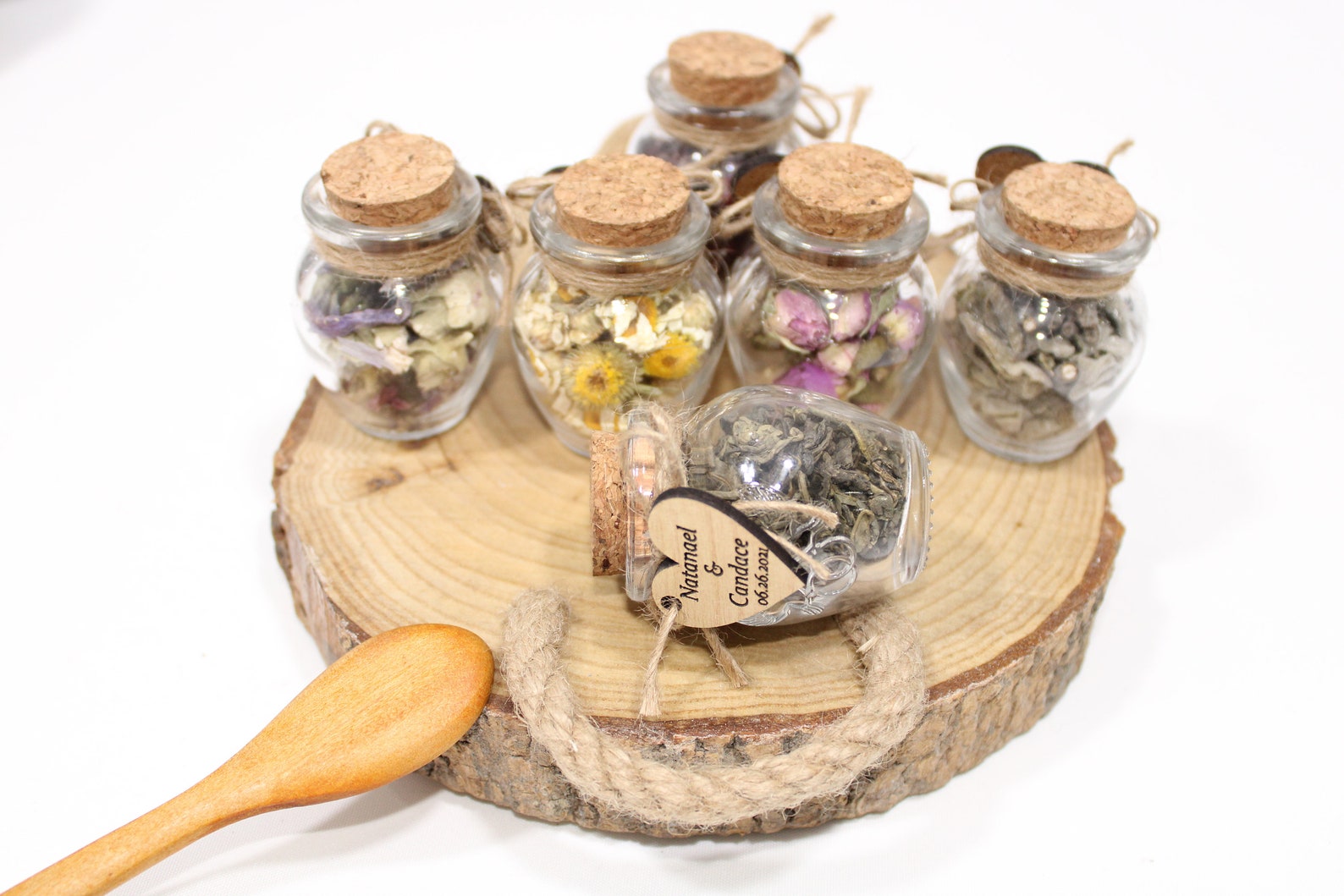Wedding Tea favors for guests Personalized Bulk gifts Rustic Etsy