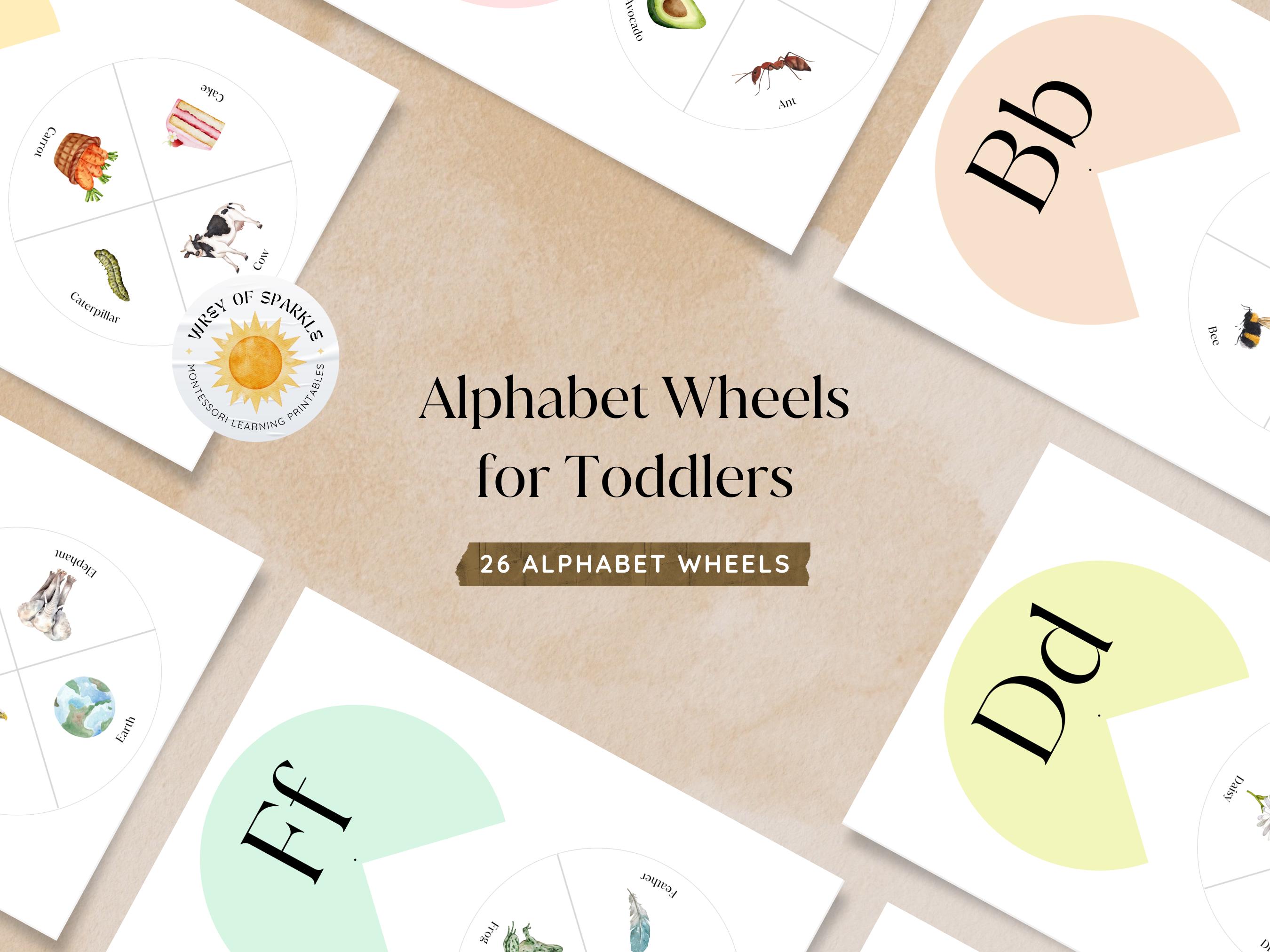 Alphabet Wheels: Printable Phonics Learning Game (PDF) - Etsy