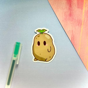 Potato Friend Sticker | Potato Sticker | Waterproof Glossy Vinyl Sticker | Cute