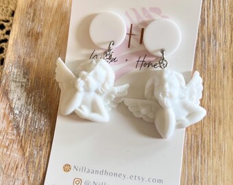Angelic Angel Cherub Earrings