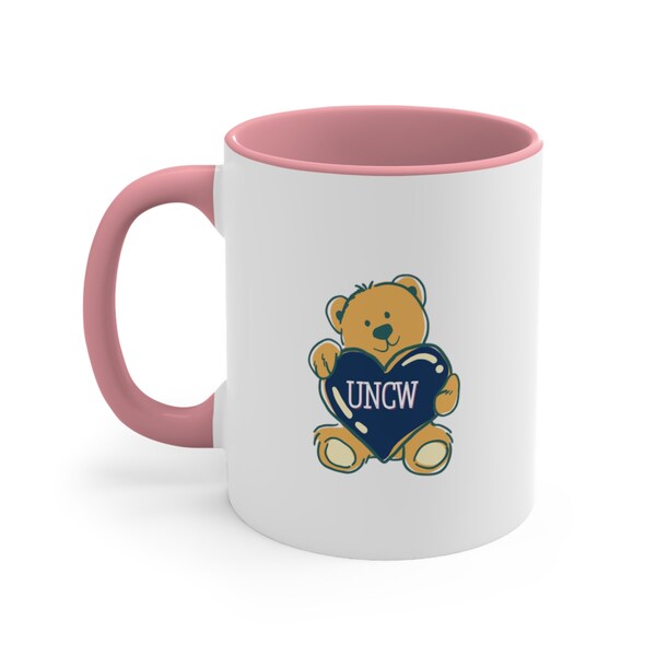 University of North Carolina Wilmington Bear UNCW Accent Coffee Mug, 11oz