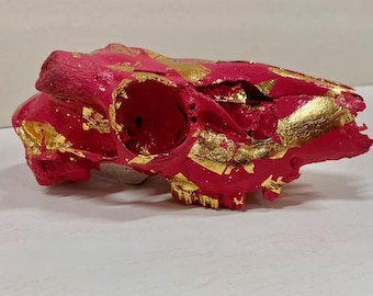 Tapiz floral con calaveras / arte del suroeste / arte del oeste / arte animal / taxidermia animal / centro de mesa para bodas