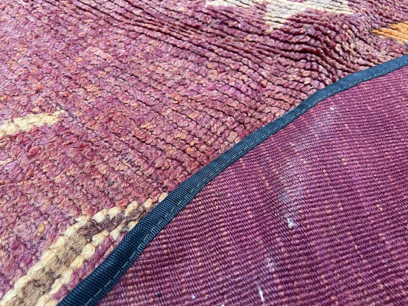 Small Round Rug for Bathroom Purple Circle Bedroom Vintage Boho Round